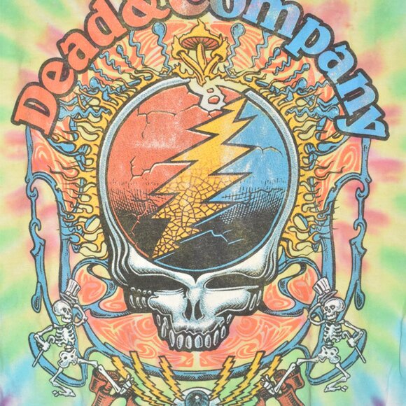 2017 Retro Tie Dye Dead and Company Fall Tour 2017 Hippie T-Shirt XL - Picture 2 of 8